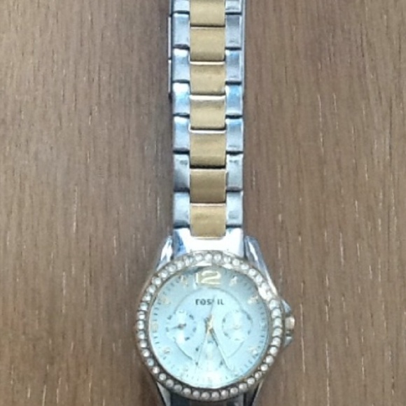 FOSSIL Riley Multifunction Two Tone Watch - Picture 3 of 6